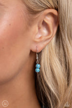 Load image into Gallery viewer, Paparazzi “Dreamy Duchess” Blue Choker Necklace Earring Set - Paparazzi Accessories