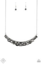 Load image into Gallery viewer, Paparazzi “The Only SMOKE-SHOW” in Town Silver Necklace Earring Set - Cindys Bling Boutique