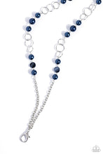 Load image into Gallery viewer, Paparazzi “Modest Makeover” Blue Necklace Lanyard Earring Set