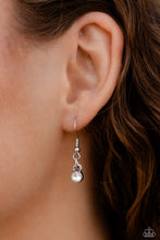 Load image into Gallery viewer, Paparazzi “Rockstar Ready” White Necklace Earring Set - Paparazzi Accessories