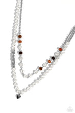 Load image into Gallery viewer, Paparazzi “Pearl Pact” Brown Necklace Earring Set - Paparazzi Accessories