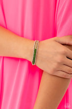 Load image into Gallery viewer, Paparazzi “Backstage Beading” Green Bracelet Set - Paparazzi Accessories