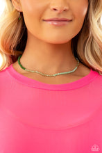 Load image into Gallery viewer, Paparazzi “Backstage Beauty” Green Necklace Earring Set - Paparazzi Accessories