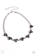 Load image into Gallery viewer, Paparazzi “Strands of Sass” Silver Necklace Earring Set - Paparazzi Accessories