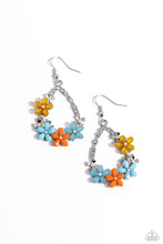 Load image into Gallery viewer, Paparazzi “Boisterous Blooms” Multi Dangle Earrings

