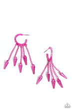 Load image into Gallery viewer, Paparazzi “Piquant Pun” Pink Post Earrings