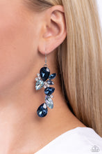 Load image into Gallery viewer, Paparazzi “Fancy Flaunter” Blue Dangle Earrings - Paparazzi Accessories