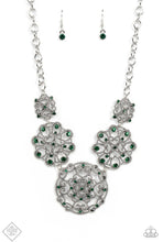 Load image into Gallery viewer, Paparazzi “Royally Romantic" Green Necklace Earring Set - Paparazzi Accessories