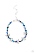 Load image into Gallery viewer, “I Will Trust In You” Blue Adjustable Bracelet - Paparazzi Accessories