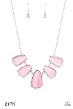 Load image into Gallery viewer, Paparazzi “Newport Princess" Pink Necklace Earring Set - Paparazzi Accessories