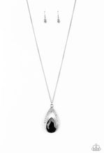 Load image into Gallery viewer, Paparazzi "Notorious Noble" Black Necklace Earring Set - Cindysblingoutique