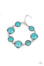 Load image into Gallery viewer, Paparazzi “Turn Up The Terra” Blue Adjustable Clasp Bracelet
