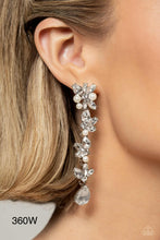 Load image into Gallery viewer, EMP Exclusive “LIGHT at the Opera” White Post Earrings - Paparazzi