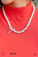 Load image into Gallery viewer, Paparazzi “Classy Cadenza" White Necklace Earring Set - Paparazzi Accessories