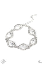 Load image into Gallery viewer, Paparazzi "Next-Level Sparkle" White Clasp Bracelet - Paparazzi Accessories