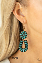 Load image into Gallery viewer, Paparazzi Vintage “Badlands Eden” Brass Dangle Earrings