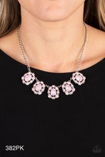 Load image into Gallery viewer, Paparazzi “Pearly Pond” Pink Necklace Earring Set - Paparazzi Accessories