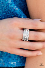 Load image into Gallery viewer, Paparazzi “Privileged Poise” White Stretch Ring