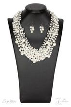 Load image into Gallery viewer, Paparazzi “The Tracey” White Zi Collection Necklace Earring Set - Paparazzi Accessories