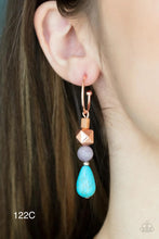 Load image into Gallery viewer, Paparazzi “Boulevard Stroll” Copper - Hoop Earrings