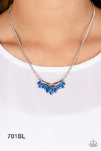 Load image into Gallery viewer, Paparazzi “Flash of Fringe” Blue Necklace Earring Set - Paparazzi Accessories