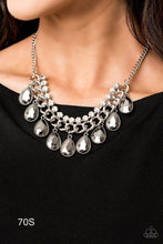 Load image into Gallery viewer, Paparazzi "All Toget-HEIR Now" Silver Necklace Earring Set - Paparazzi Accessories