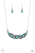 Load image into Gallery viewer, Paparazzi “Cottage Garden” Blue Necklace Earring Set - Paparazzi Accessories