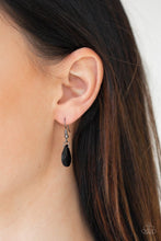 Load image into Gallery viewer, "Hurricane Season" Black Necklace Earring Set - Paparazzi Accessories