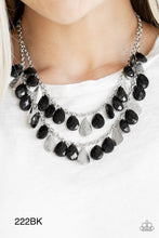 Load image into Gallery viewer, Paparazzi “Life of the FIESTA” Black Necklace Earring Set