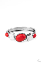 Load image into Gallery viewer, Paparazzi &quot;Abstract Appeal&quot; Red Hinged Bracelet
