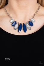 Load image into Gallery viewer, Paparazzi “Crystallized Couture” Blue Necklace Earring Set - Paparazzi Accessories