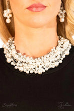 Load image into Gallery viewer, Paparazzi “The Tracey” White Zi Collection Necklace Earring Set - Paparazzi Accessories