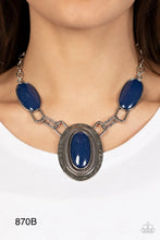 Load image into Gallery viewer, Paparazzi "Count to TENACIOUS" Blue Necklace  Earring Set - Paparazzi Accessories