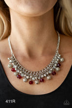 Load image into Gallery viewer, Paparazzi “Party Spree” Red Necklace Earring Set - Paparazzi Accessories