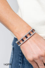 Load image into Gallery viewer, Paparazzi “Industrial Icing” Purple Cuff Bracelet - Paparazzi Accessories