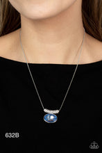 Load image into Gallery viewer, Paparazzi “Pristinely Prestigious” Blue Necklace Earring Set - Paparazzi Accessories