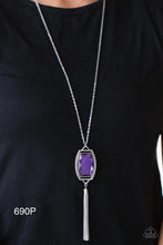 Load image into Gallery viewer, Paparazzi “Timeless Talisman” - Purple Necklace Earring Set