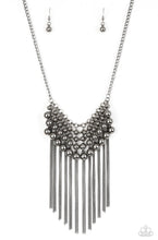 Load image into Gallery viewer, Paparazzi “DIVA-de and Rule” Black Necklace Earring Set