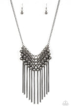 Load image into Gallery viewer, Paparazzi “DIVA-de and Rule” Black Necklace Earring Set - Paparazzi Accessories