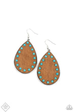 Load image into Gallery viewer, Paparazzi “Rustic Refuge” Blue Dangle Earrings - Paparazzi Accessories