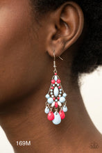Load image into Gallery viewer, Paparazzi “STAYCATION Home” Multi Dangle Earrings - Paparazzi Accessories
