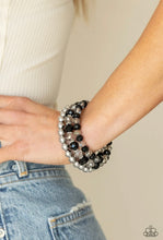 Load image into Gallery viewer, Paparazzi “Gimme Gimme” Black Coil Wrap Bracelet - Paparazzi Accessories