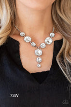 Load image into Gallery viewer, Paparazzi "Legendary Luster" White Necklace Earring Set - Paparazzi Accessories