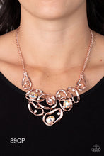 Load image into Gallery viewer, Paparazzi “Warp Speed” Copper Necklace Earring Set - Paparazzi Accessories
