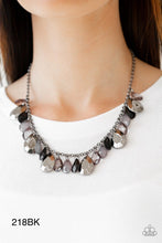 Load image into Gallery viewer, "Hurricane Season" Black Necklace Earring Set - Paparazzi Accessories