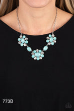 Load image into Gallery viewer, Paparazzi “Your Chariot Awaits” Blue Necklace Earring Set - Paparazzi Accessories