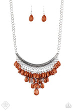 Load image into Gallery viewer, Paparazzi “Rio Rainfall" Brown Necklace Earrings Set - Paparazzi Accessories