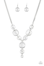 Load image into Gallery viewer, Paparazzi "Legendary Luster" White Necklace Earring Set - Paparazzi Accessories