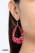 Load image into Gallery viewer, Paparazzi “Tenacious Treasure” Red Dangle Earrings