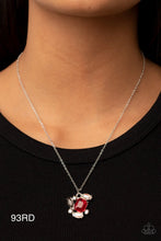 Load image into Gallery viewer, Paparazzi “Prismatic Projection” Red Necklace Earring Set -Paparazzi Accessories